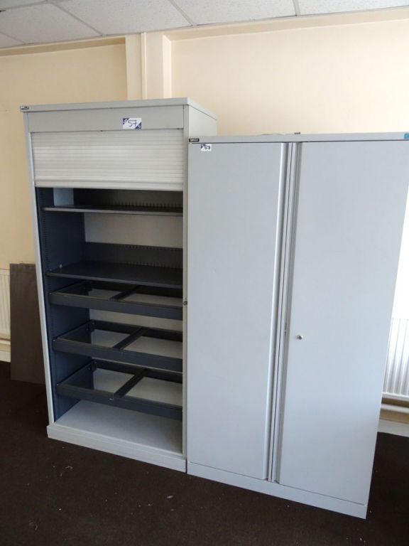 3x Triumph, Metrix 2 door metal storage cupboards...