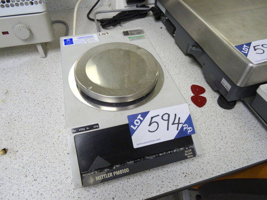 Mettler PM6100 digital scales, 6100g x 0.01g capac...