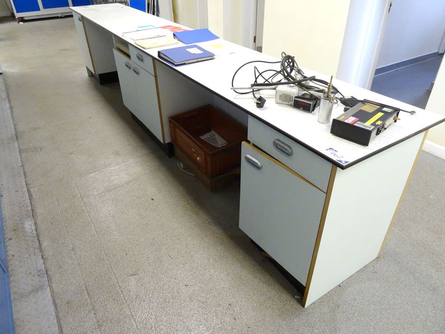 4400x650mm single sided laboratory bench with buil...