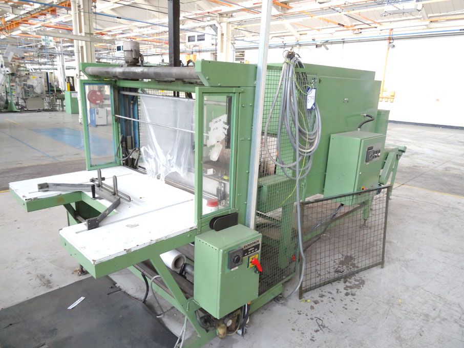 Europack 700mm wide packing / shrink wrap station