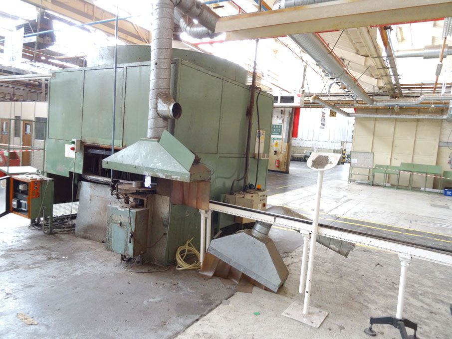 Rotary curing oven, heated platen, 24 stations