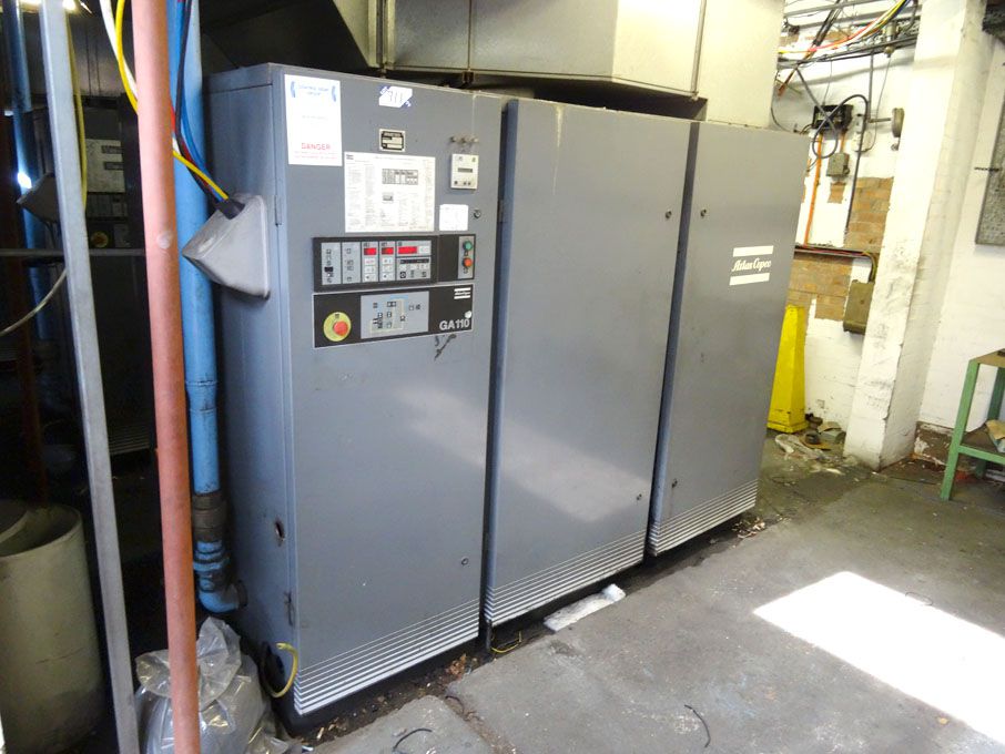 Atlas Copco GA110 rotary packaged compressors, 110...