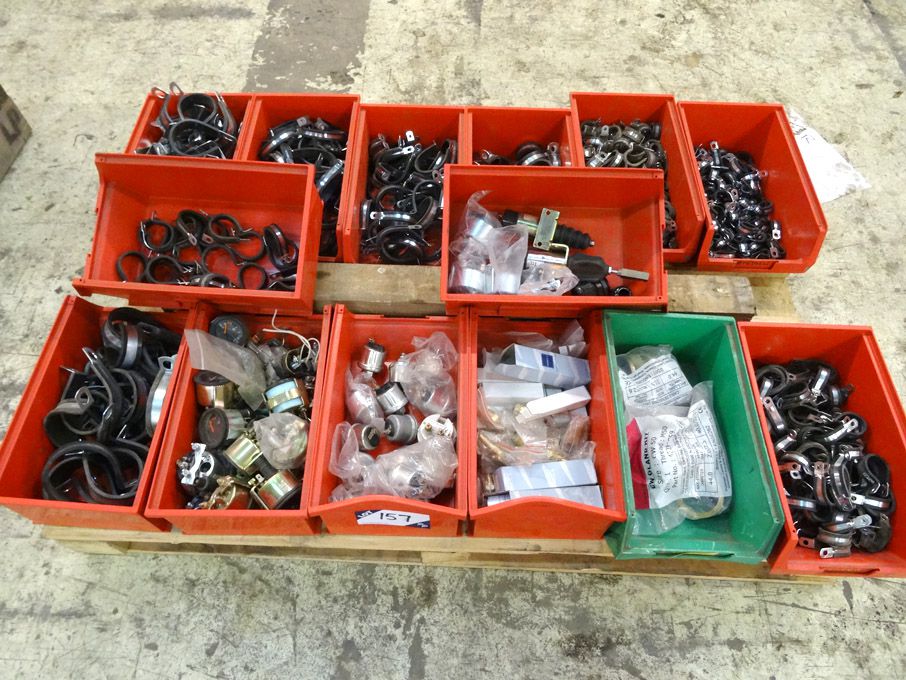 Qty various spares inc: P-clips, hinges, fuel gaug...