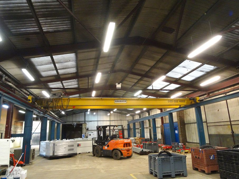 Granada 15ton overhead crane, pendant control, 14m...