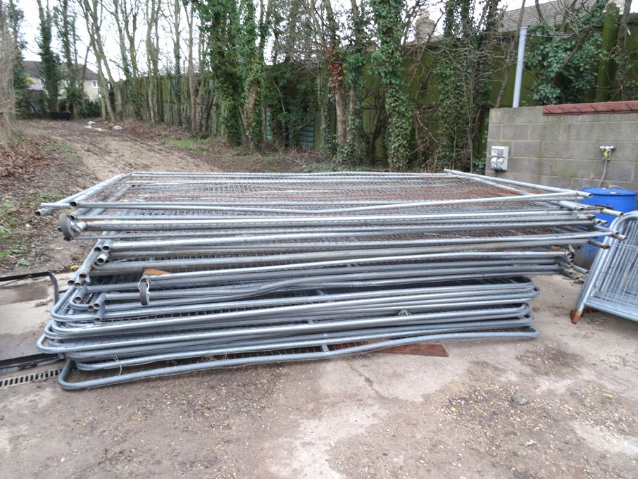 30x Heras fence panels, 3400mm x 1830mm approx