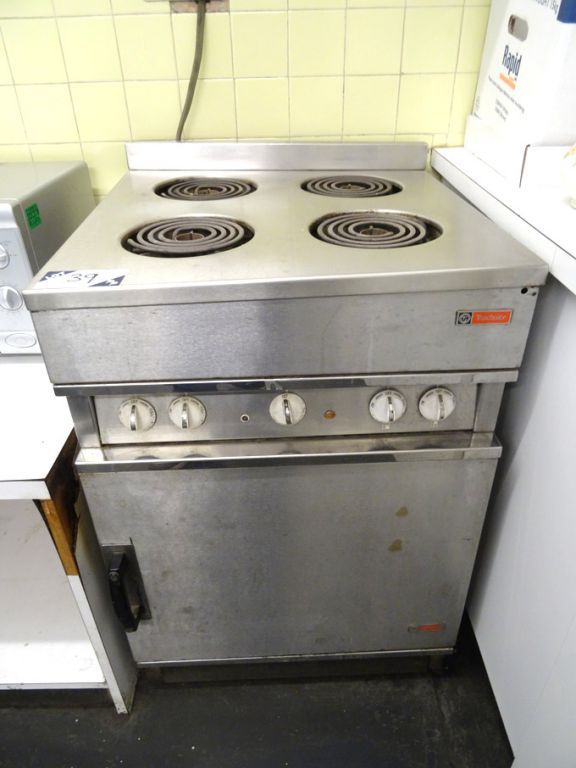 Top Choice 4 hob stainless steel electric oven