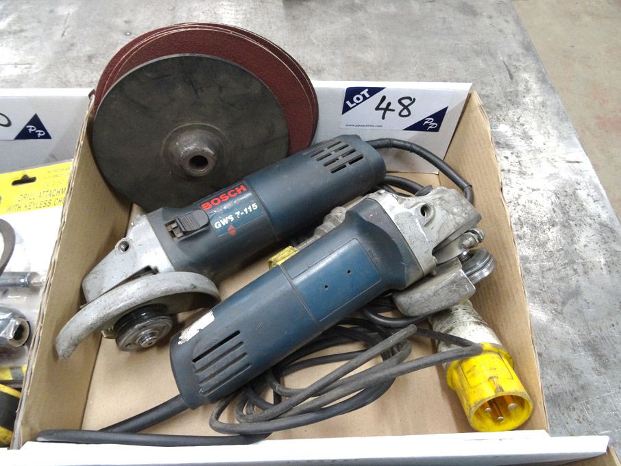 Bosch GWS 7-115 6" angle grinder, similar 6" angle...