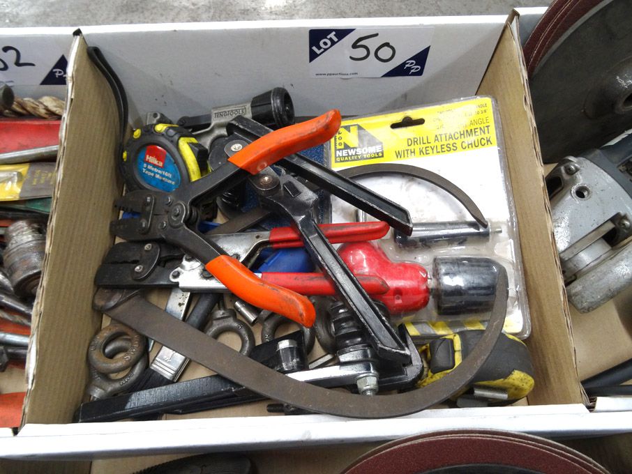 Qty various hand tools inc: bar benders, pipe cutt...