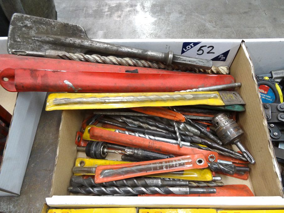 Qty various SDS, straight shank, taper drills etc