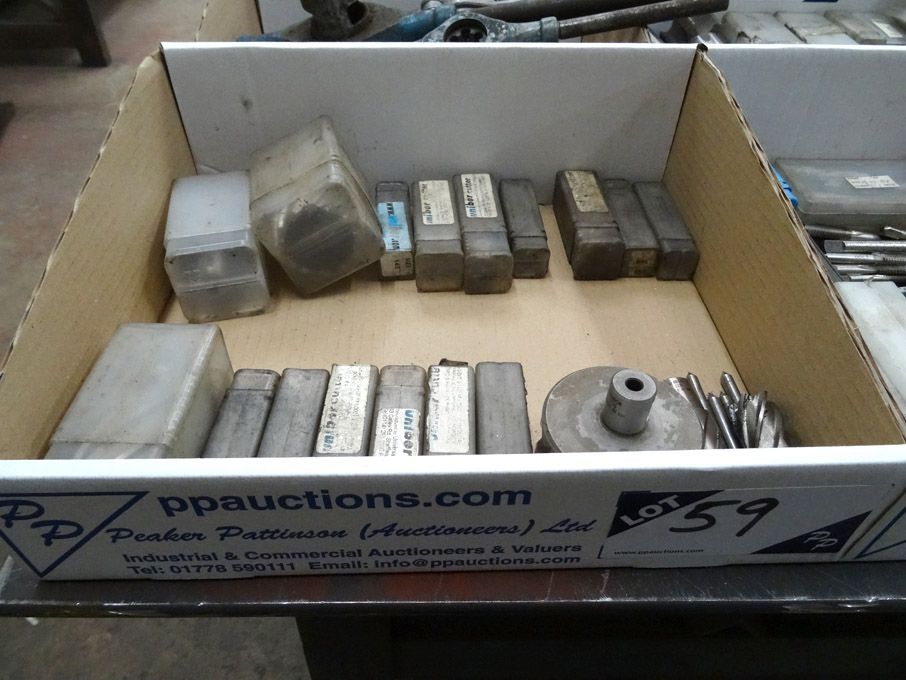 Qty various Unibor milling cutters etc