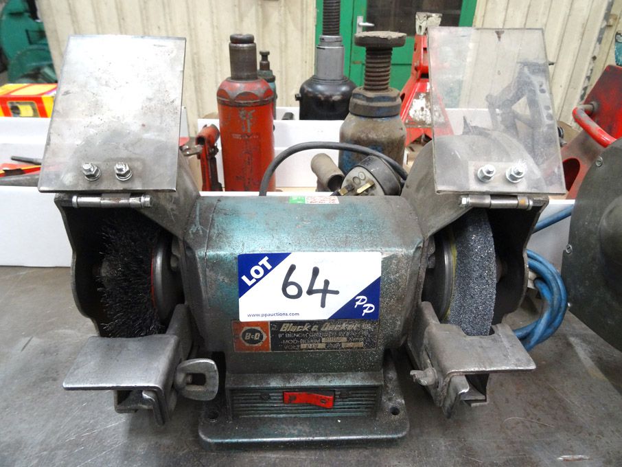 Black & Decker 8" double ended bench grinder, 240v...