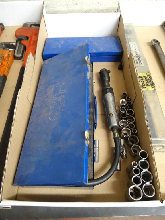 Qty various Draper sockets, pneumatic ratchet etc