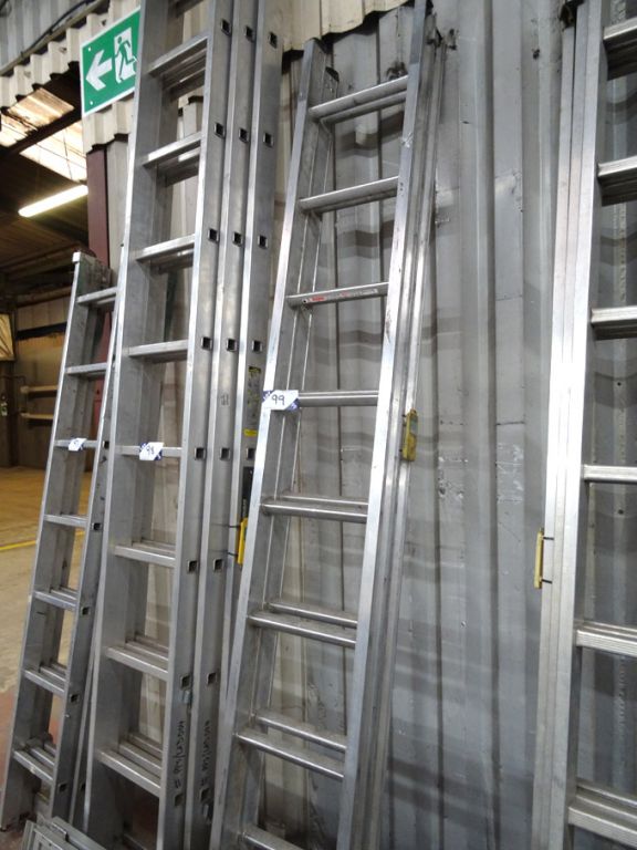 Promaster double extendable aluminium ladder, 4500...