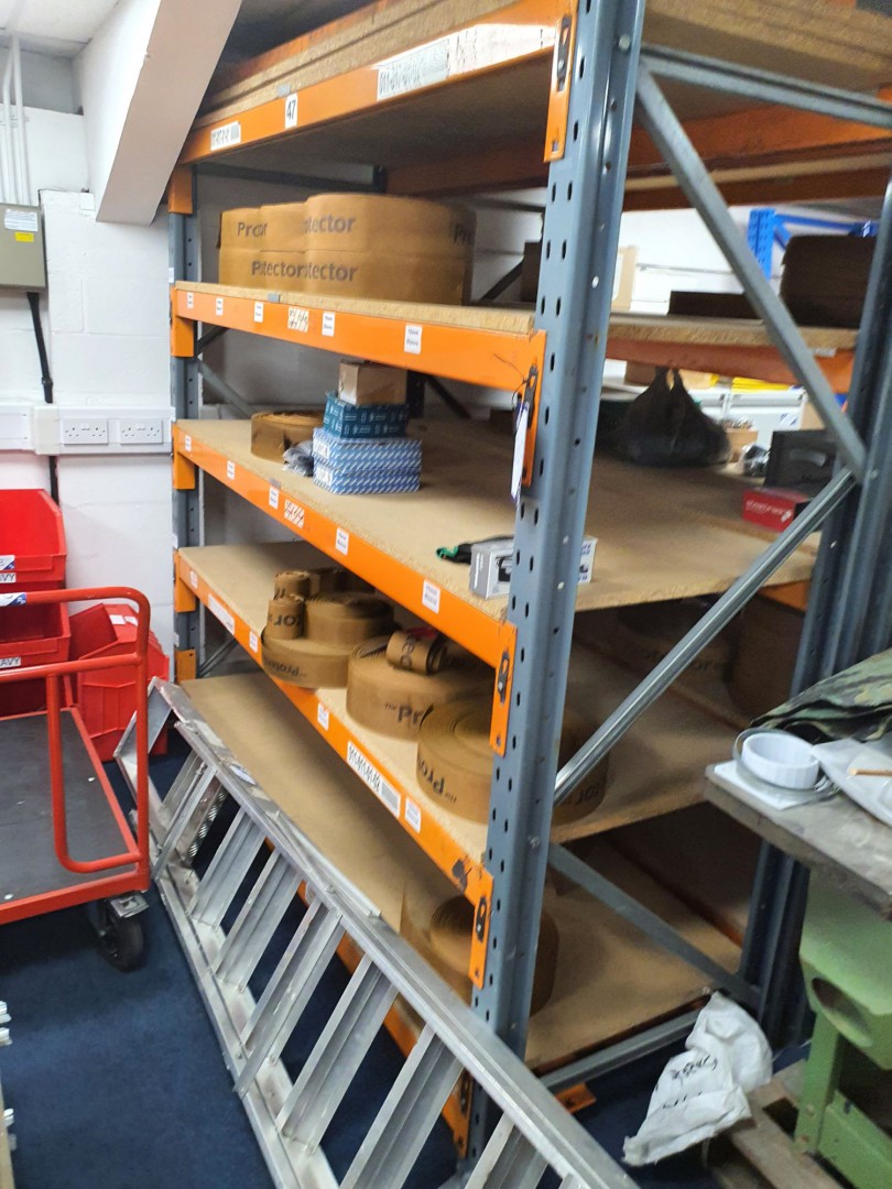 2 bays Dexion Speedlock heavy duty boltless multis...