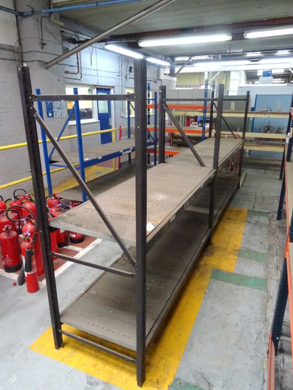 4 bays light duty storage racking, multishelf, wit...
