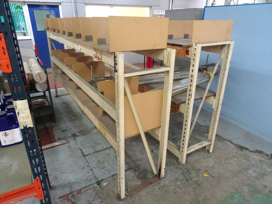 2 bays heavy duty boltless storage racking, multis...