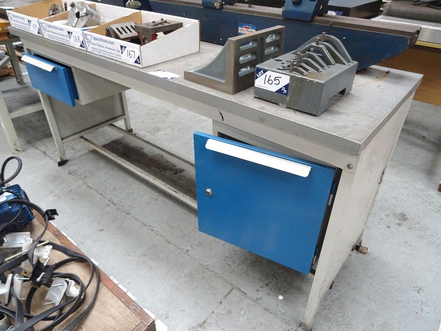 1800x600mm metal frame workbench, built in drawer...