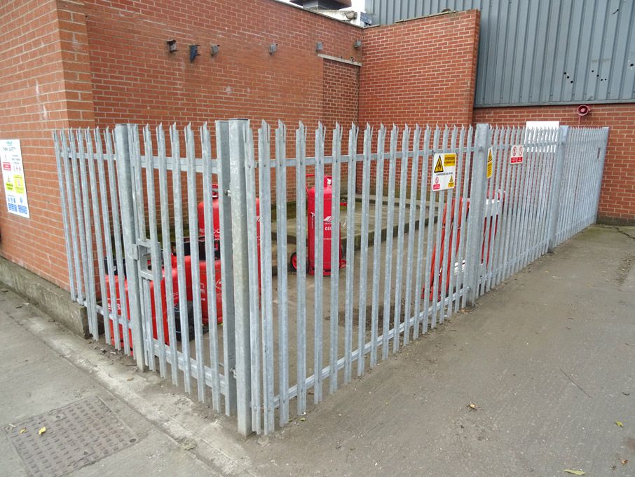 9x2m approx double sided galvanised security fenci...