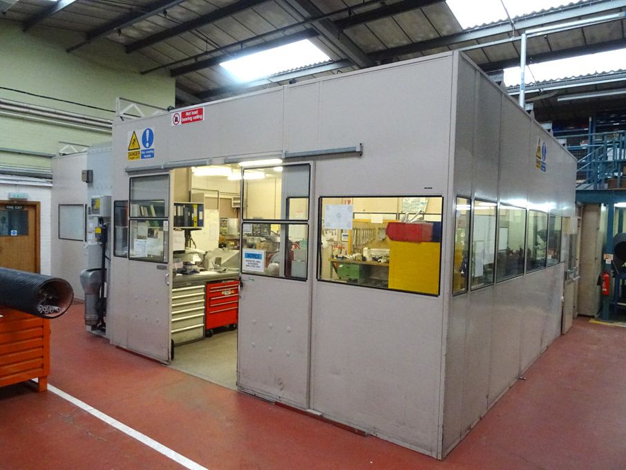 10x7m approx partition office, twin & single door,...