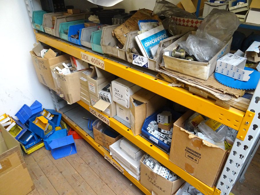 Contents of 1 bay racking inc: Merlin Gerin, SKF e...