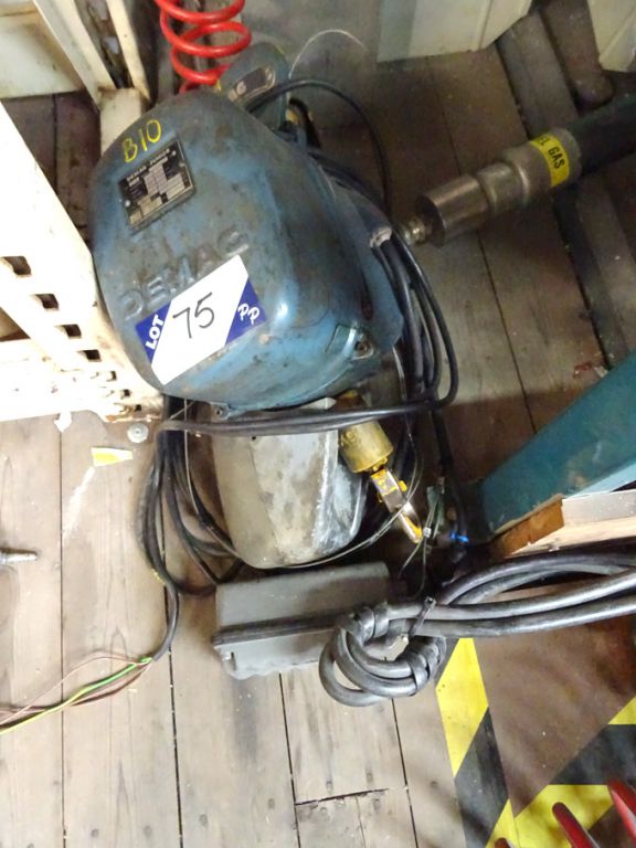 Demag 125kg SWL electric chain hoist, pendant cont...