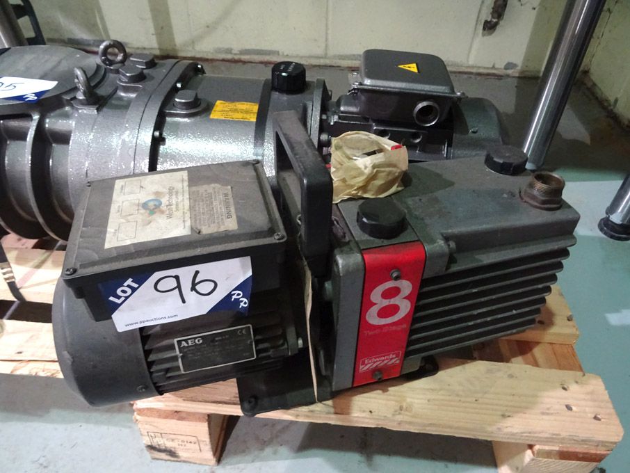 Edwards 8 two stage vacuum pump - Lot located at:...