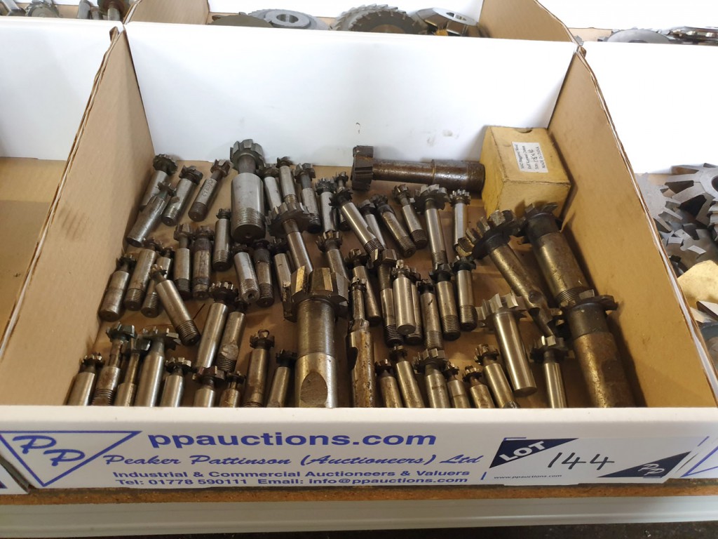 Qty various HSS T slot cutters
