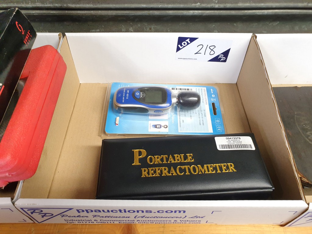 Portable refractometer coolant tester in case, ATP...