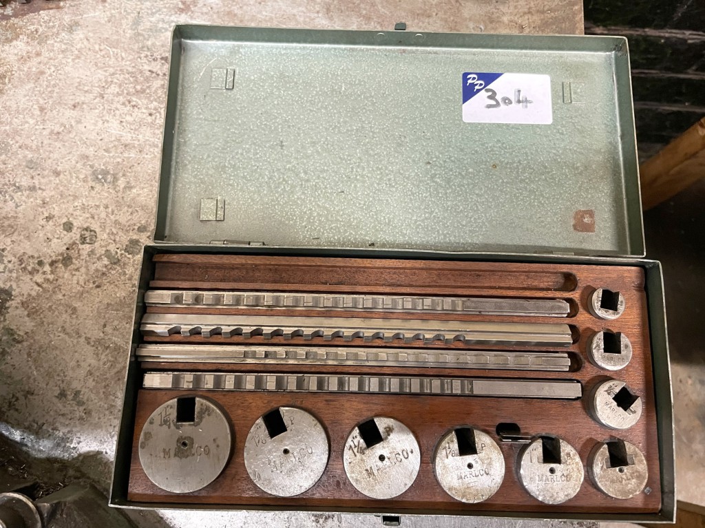 Marlco keyway imperial broach set to 1 3/8"