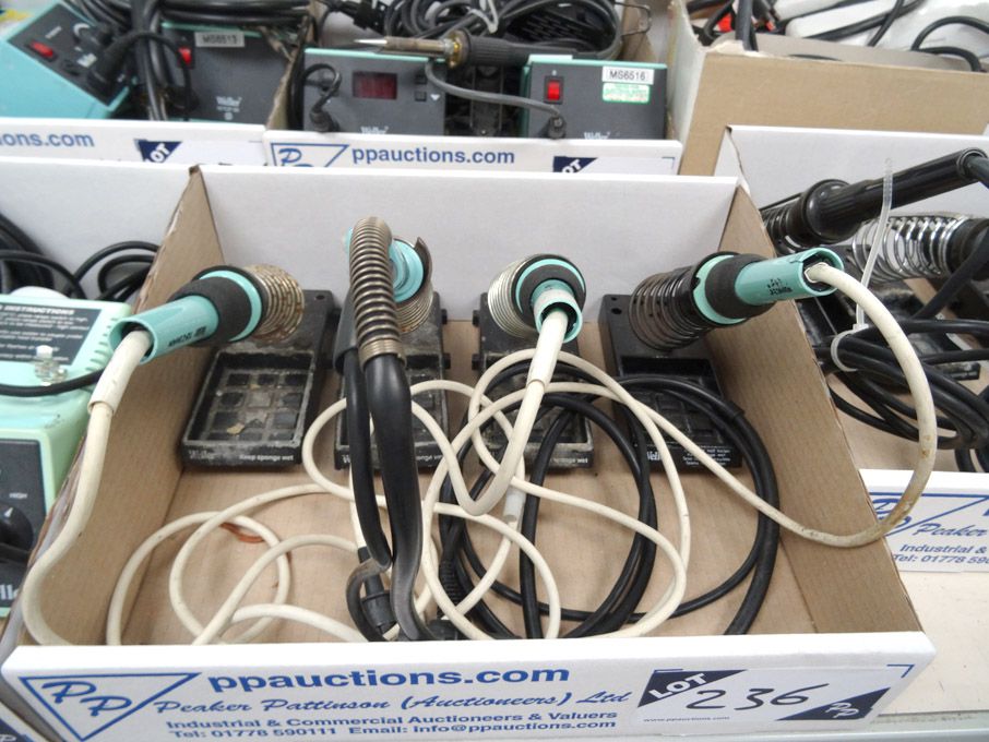 4x various Weller soldering irons