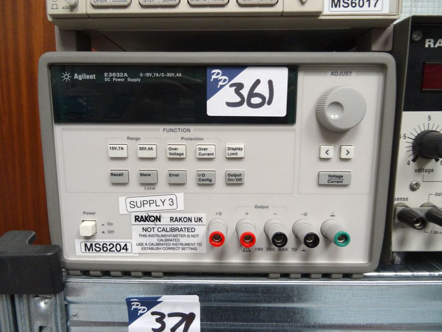 Agilent E3632A DC power supply, 0-15v / 7A, 0-30v...