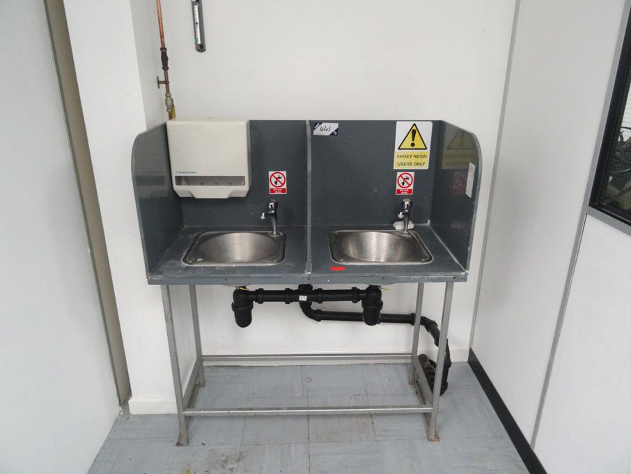Simona PVC-CAW free standing double sink unit, 110...