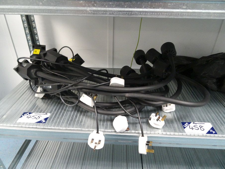 8x RS bench type flexible arm lights, 240v