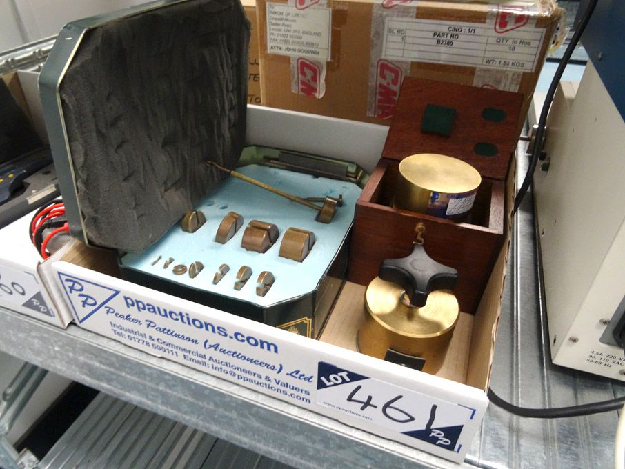 Qty Vernason etc square probe, weights etc