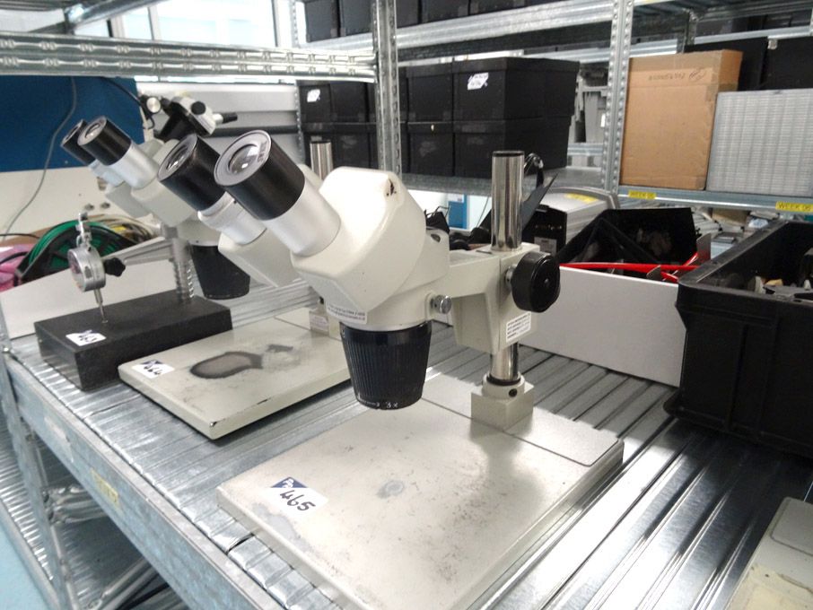 Carton stereo microscope on base
