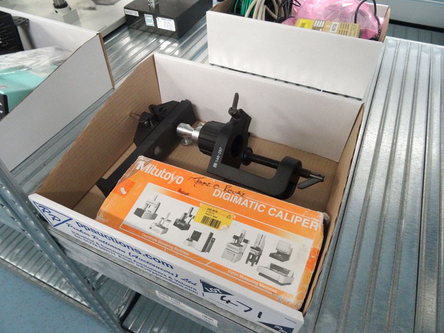 RS bench type adjustable swivel vice & Mitutoyo 15...