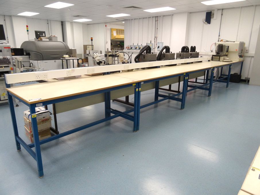 4x electronic anti-static workbenches, 1500x750mm...