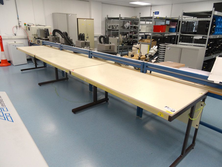 3x electronic anti-static workbenches, 1800x800mm