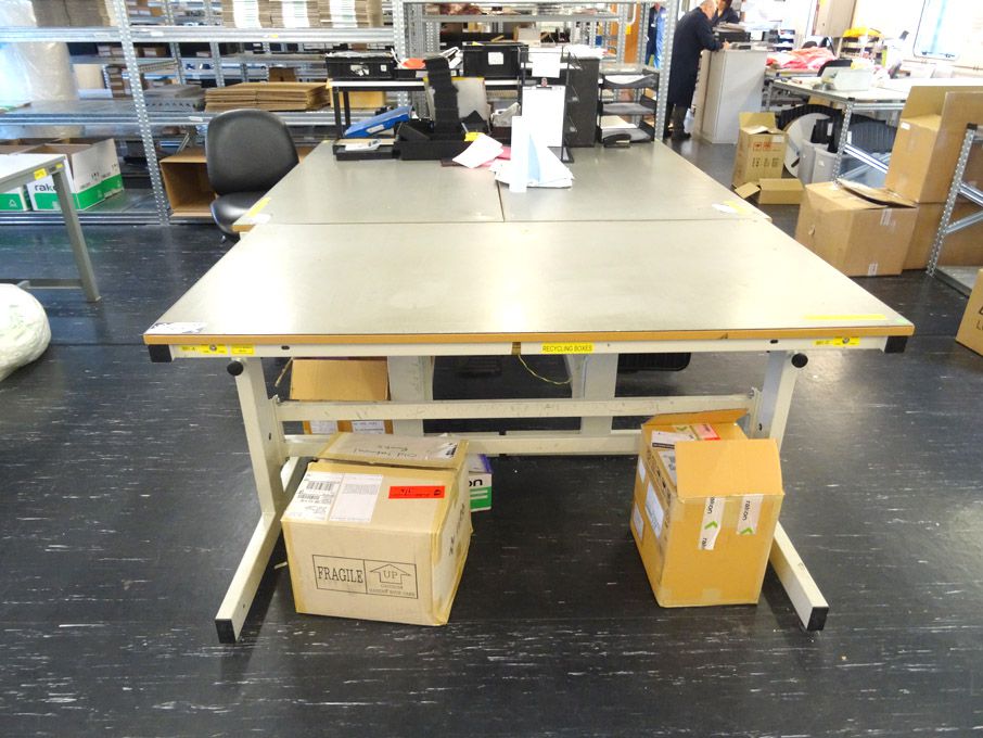 2x electronic anti-static workbenches, 1500x800mm...