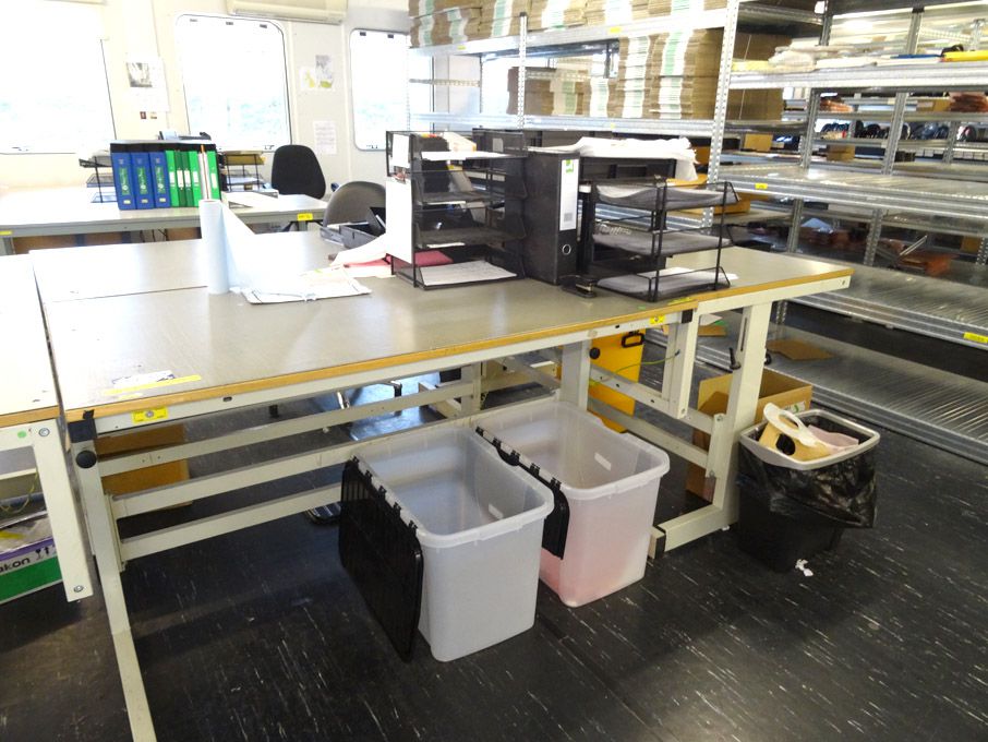 2x electronic anti-static workbenches, 1500x800mm...