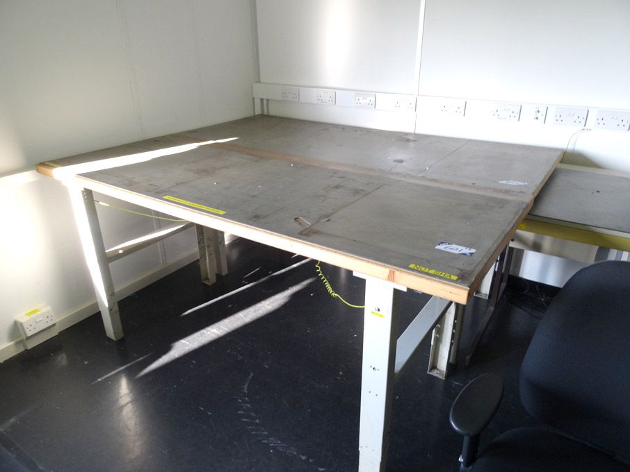2x electronic anti-static workbenches, 2000x800mm