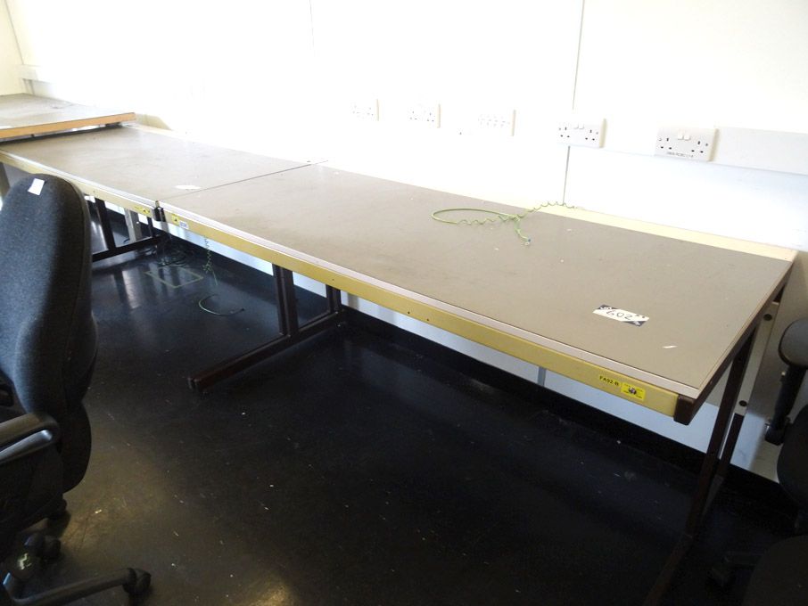 2x electronic anti-static workbenches, 1800x800mm