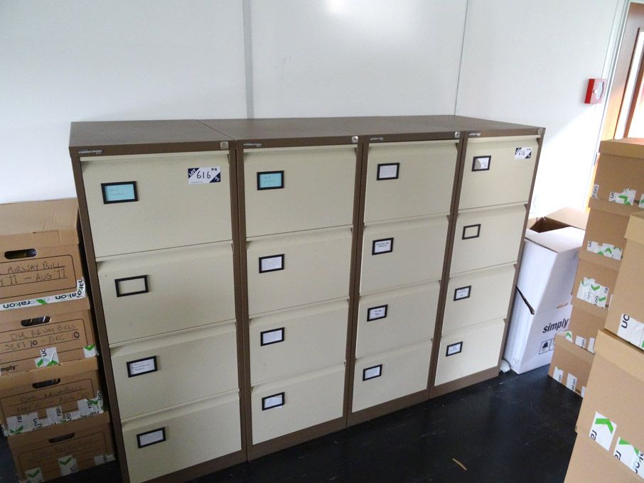 4x Storage Connections Plus brown / cream metal 4...