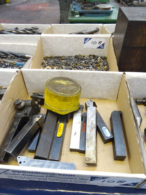 Qty Wimet, Lasar, Sandvik etc tip turning tools &...