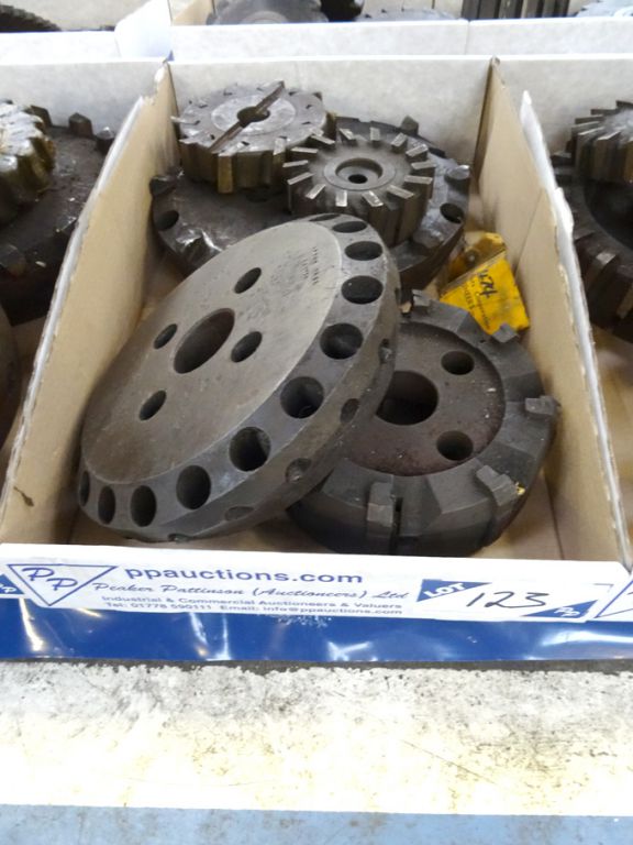 Qty various HSS large milling cutters to 15" appro...