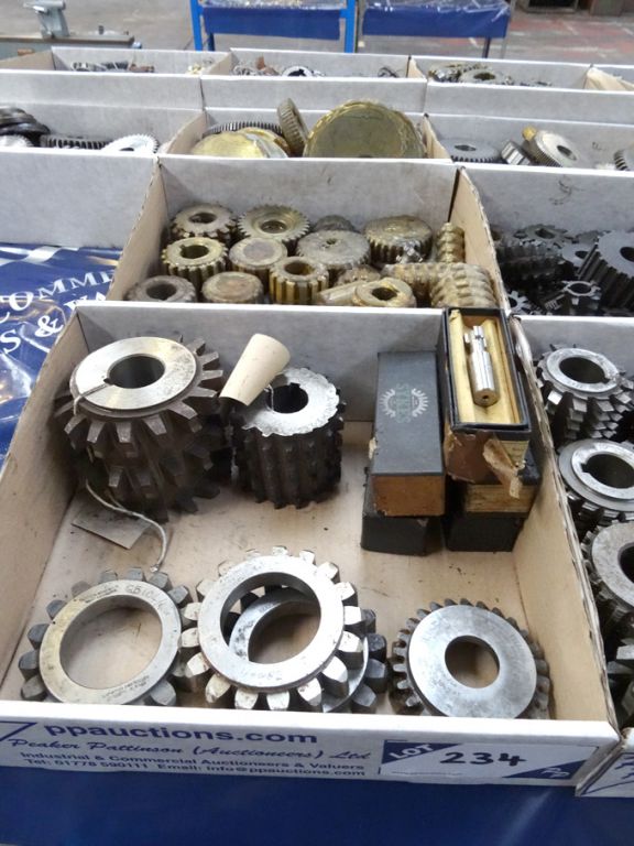 Qty various gear hobs, shaper cutters etc in 2 box...