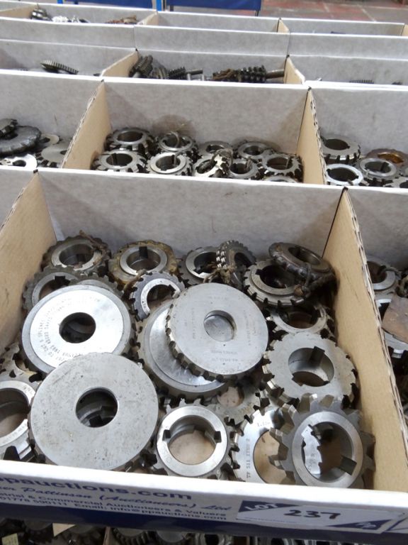 Qty various spline cutters in 2 boxes - lot locate...