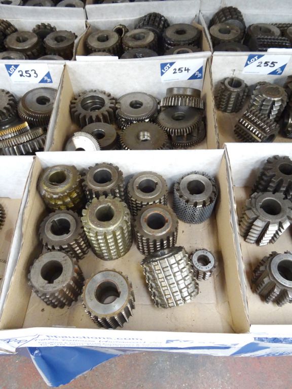 Qty various pulley gear hobs & Qty various DP shap...