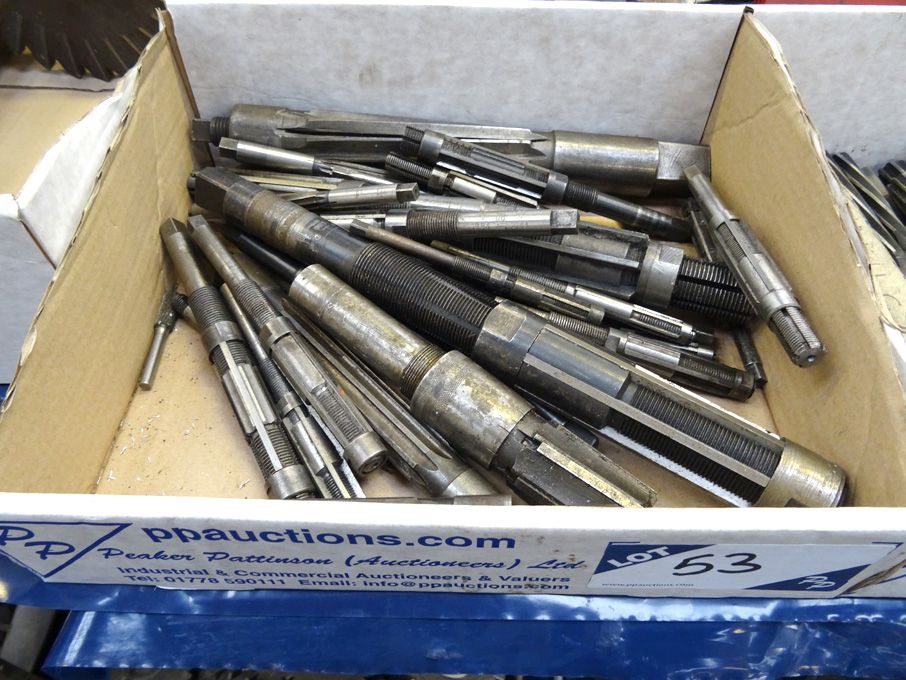 Qty various expanding reamers to 1 1/2" approx in...