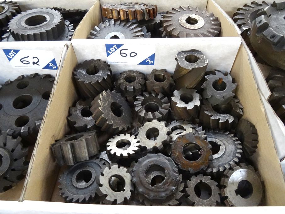 Qty various HSS side & face milling cutters to 4"...